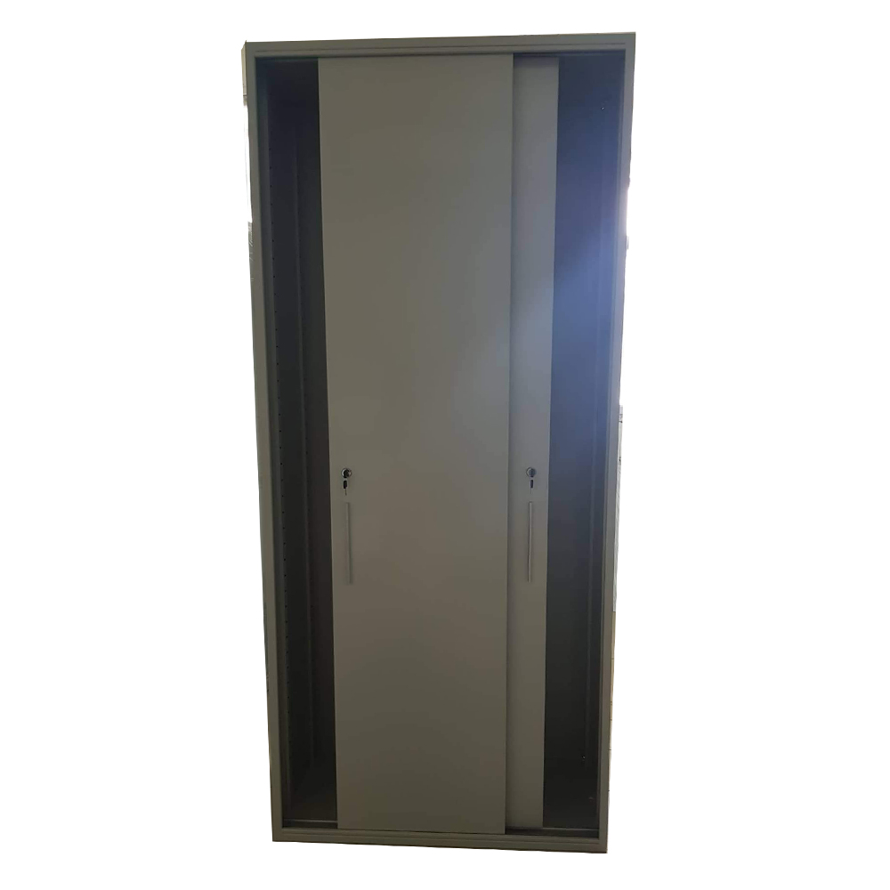 Archival cabinet with sliding doors